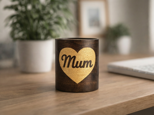 Mother's Day Moonlit Glow Veneered Tealight holder - Gift