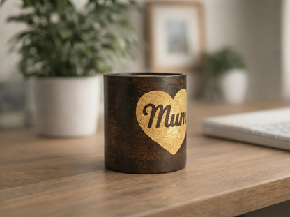 Moonlit Glow Heart Tealight Holder – Mum Gift